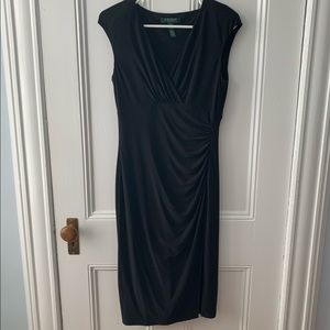 Lauren Ralph Lauren Sleeveless Midi Dress in Black